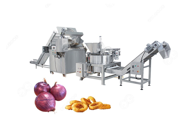 onion rings frying line