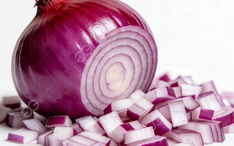 onion dicing machine application